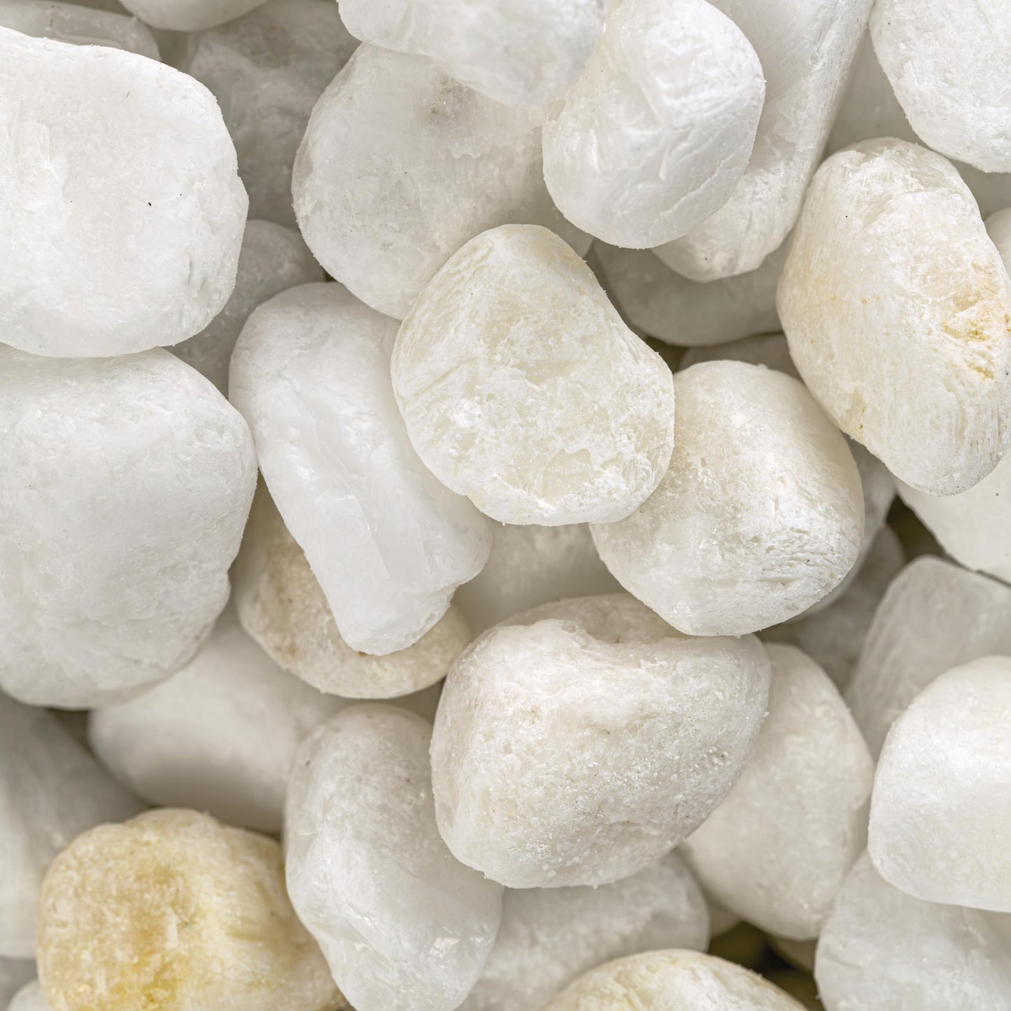 MSI Decorative Tumbled White Pebbles, 0.25 inch - 0.75 inch, 40 lb. Bag