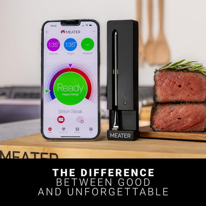 MEATER SE: 100% Wireless Smart Meat Thermometer | No Wires, No Fuss | 165ft Bluetooth Range | Dual Temp Sensors | Guided Cook System | Dishwasher Safe | Perfect for BBQ, Grill, Oven, Smoker