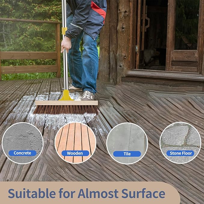 Floor Scrub Brush with Long Handle