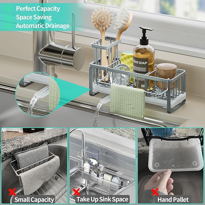 HapiRm Sponge Holder for Kitchen Sink