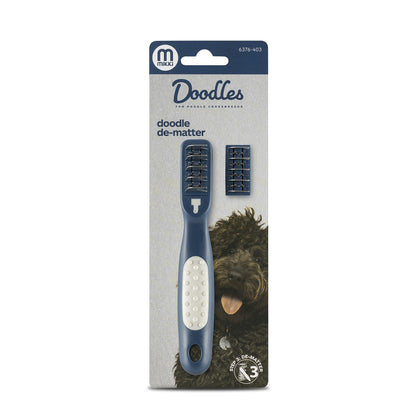 Mikki Doodles Dog Grooming De-Matting Tool, Heat Treated Micro Serrated Blades, Left & Right Hand Use, for Poodle Crossbreeds, One Size
