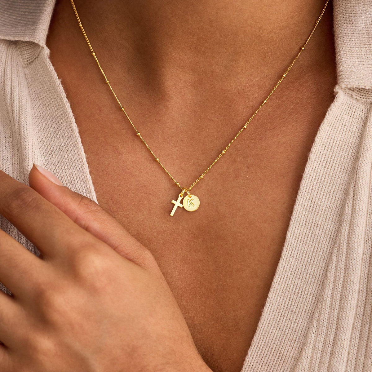 Turandoss Tuross Mothers Day Gifts for Mom Daughter, Dainty Letter J 14K Gold Plated Cross Necklace Birthday Personalized Mothers Day Gifts for 5 6 7 8 9 10 Teen Girls Jewelry