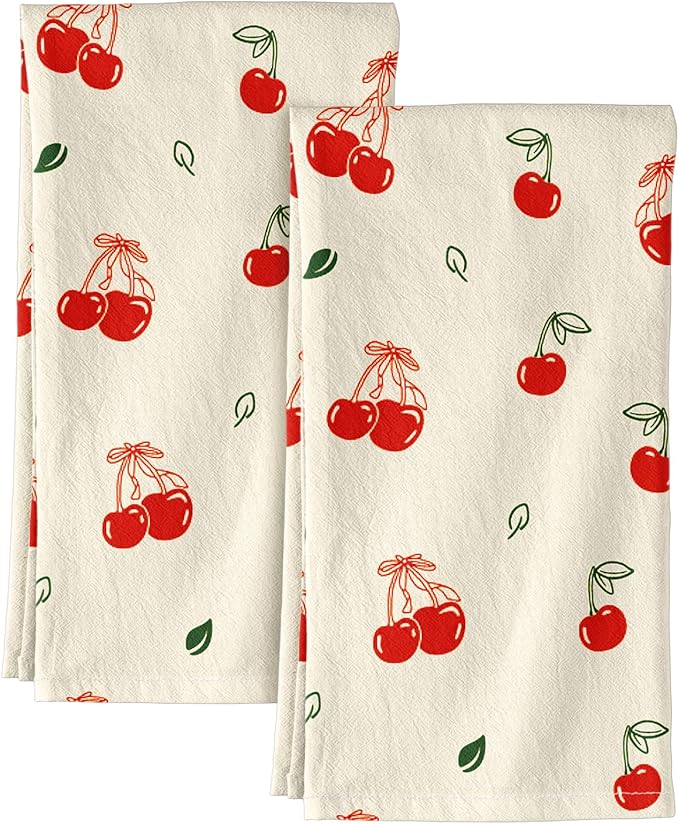 Flour Sack Kitchen Towels Set of 2-18x26 Cotton Dish Towels