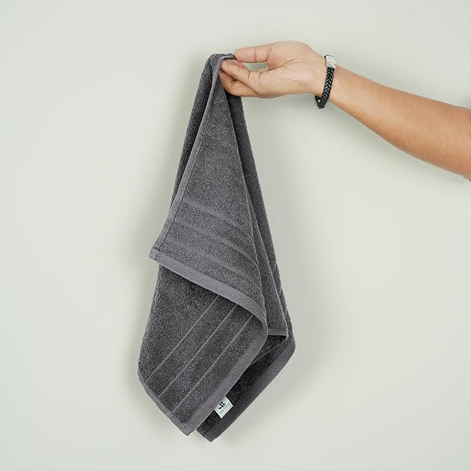 Tens Towels Pack of 6 Hand Towels, 100% Cotton, Lighter Weight, Quick to Dry