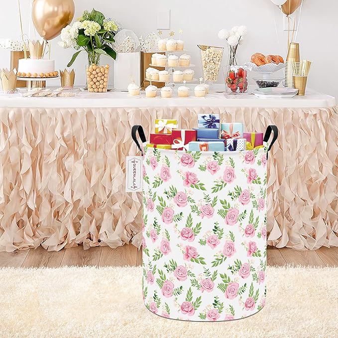 QUEENLALA Large Storage Basket, Laundry Hamper/Bathroom/Home Decor/Collapsible