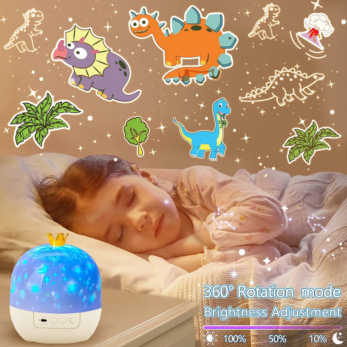 LytRdIt 21 Sets of Films, Night Lights for Kids, Star Galaxy Projector, Bedroom, Ceiling, Star Projector with 360 Rotating for Boys and Girls, Birthday, Christmas Gifts, Room Decor
