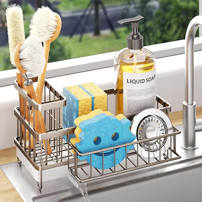 Consuemst Sponge Holder for Kitchen Sink
