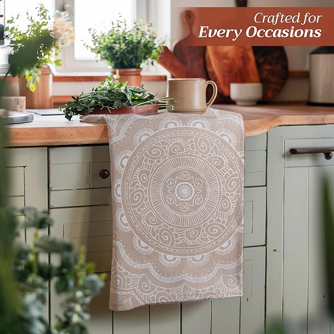 Maison d' Hermine Kitchen Towels Set of 3 100% Cotton 27.50" x 20" Reusable