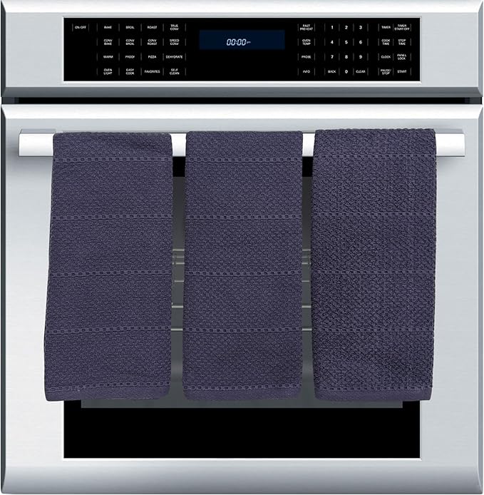 Eggplant Purple Kitchen Hand Dish Towels: Oversized 28" x 18", 100% Cotton