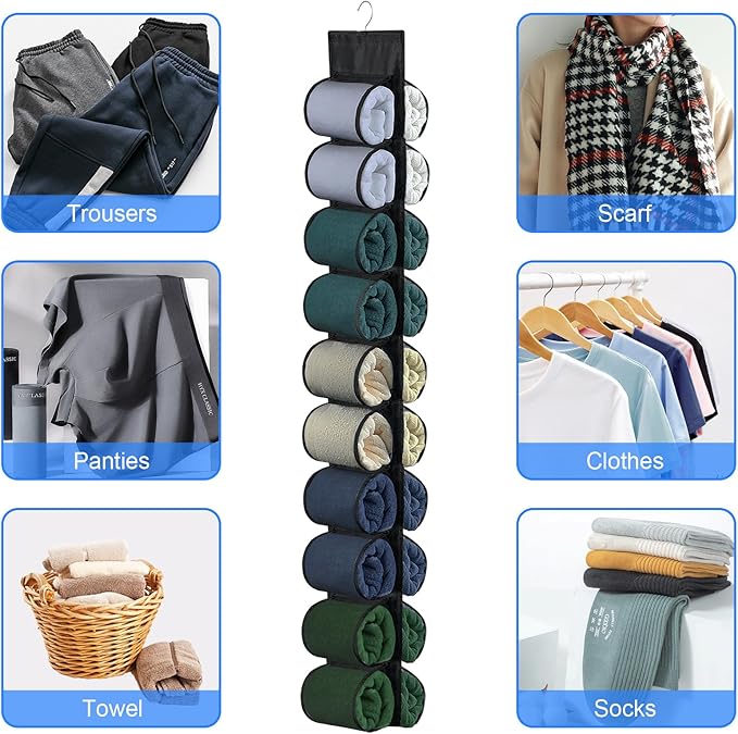 2-Pack Hanging Organizer for Closet