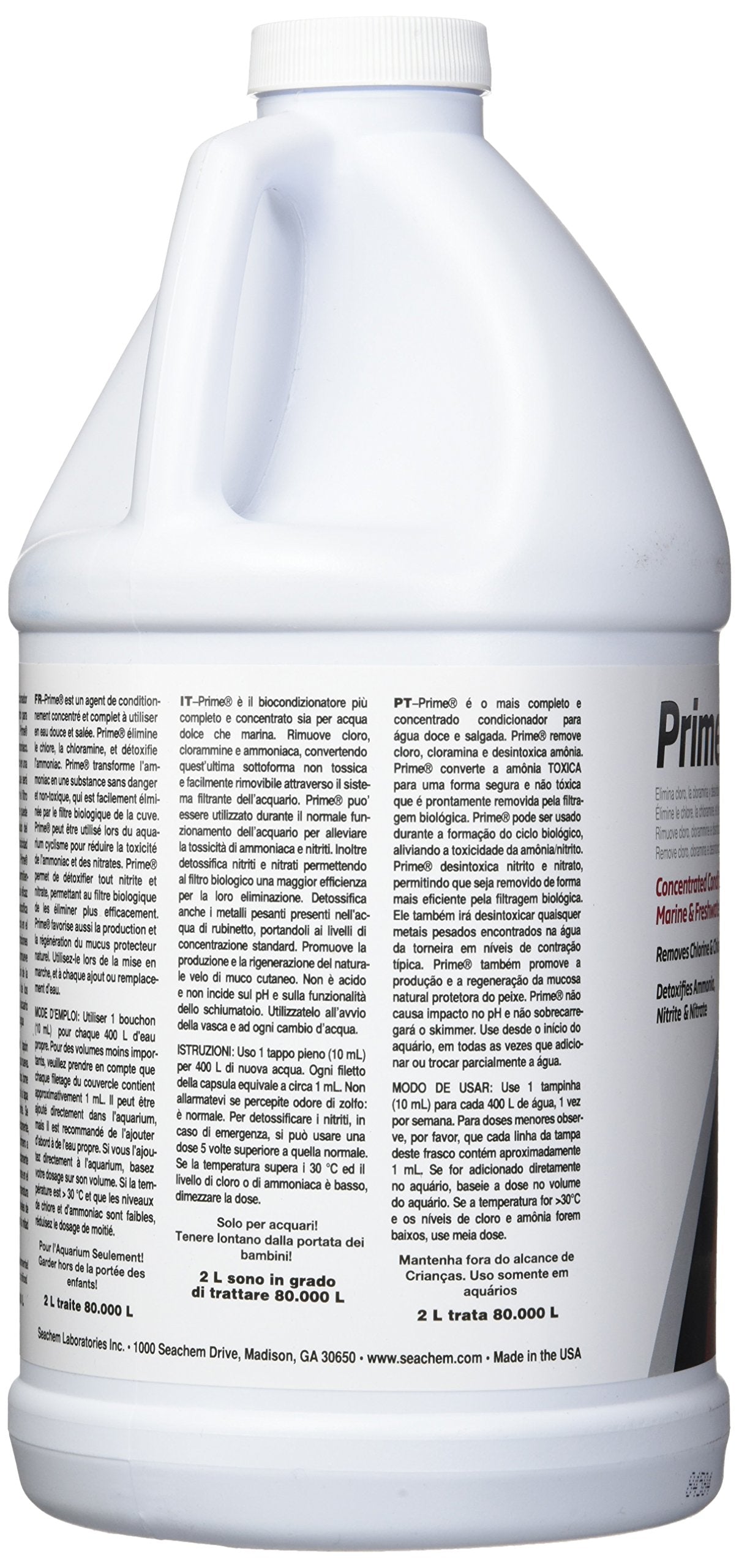 Seachem Prime Water Conditioner, 2 Litre