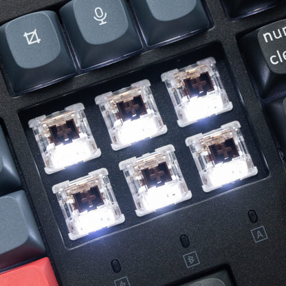 Keychron K10 Pro Wireless Custom Mechanical Keyboard, QMK/VIA Programmable Bluetooth/Wired White Backlight, Hot-swappable Keychron K Pro Brown Switch - For Mac Windows Linux