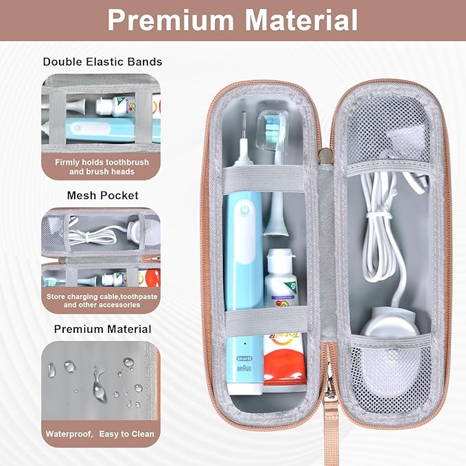 Toothbrush Travel Case for Oral B/Oral-B Pro 1000 1500 5000 7000 7500 6000