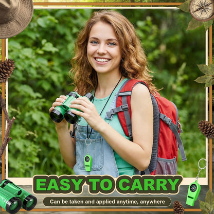 Sabary 12 Set 72 Pcs Explorer Kit Bug Catching Kit for Outdoor with Binoculars, Butterfly Net, Magnifying Glass, Compass Whistle, Tweezers and Observation Box for Outdoor Hiking Wilderness Adventure