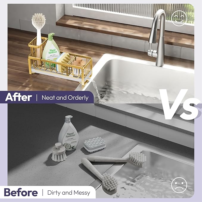 SWTYMIKI Sponge Holder for Kitchen Sink