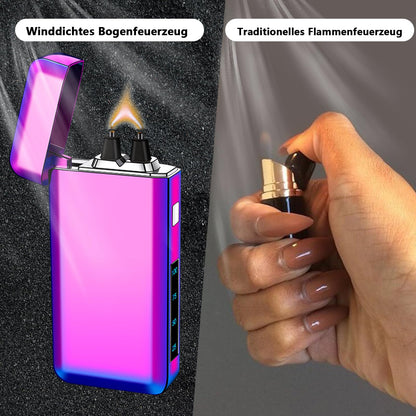 YOZWOO Electric Lighter Type-C Rechargeable Lighters Plasma Lighter High Power Flame Arc Lighters Windproof Electronic Lightre with Smart Chip for Candles, Incense with High-Grade Gift Box(Ice Colour)