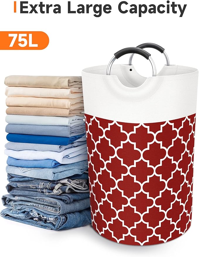 Large Laundry Basket Laundry Hamper Bag Washing Bin Clothes Bag Collapsible Tall