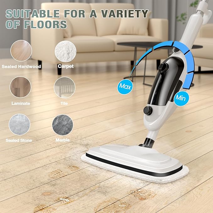 11-in-1 Steam Mop, Powerful Handheld Steam Cleaner
