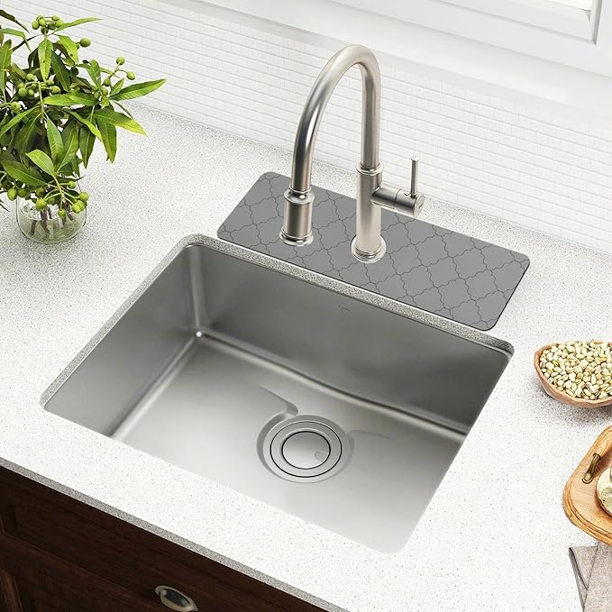 Kitchen Sink Splash Guard 1 PC 14.7 Inch Sink Faucet Mat Splash Guard
