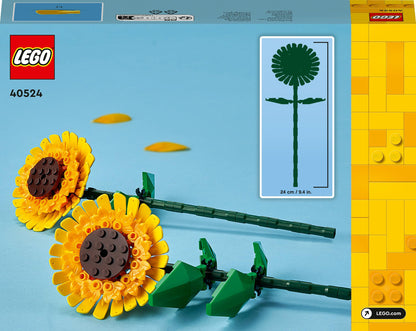 LEGO Botanicals Sunflowers - Yellow Faux Flowers Building Set - Gift for Mothers or Floral Home Decor for 8+ Year Old Girls and Teenagers - Botanical Collection - 40524
