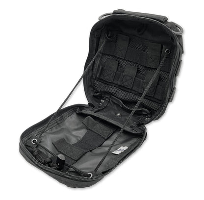 Lightning X Individual First Aid Trauma/Hemorrhage Control Kit in MOLLE IFAK Pouch Value Edition - Black
