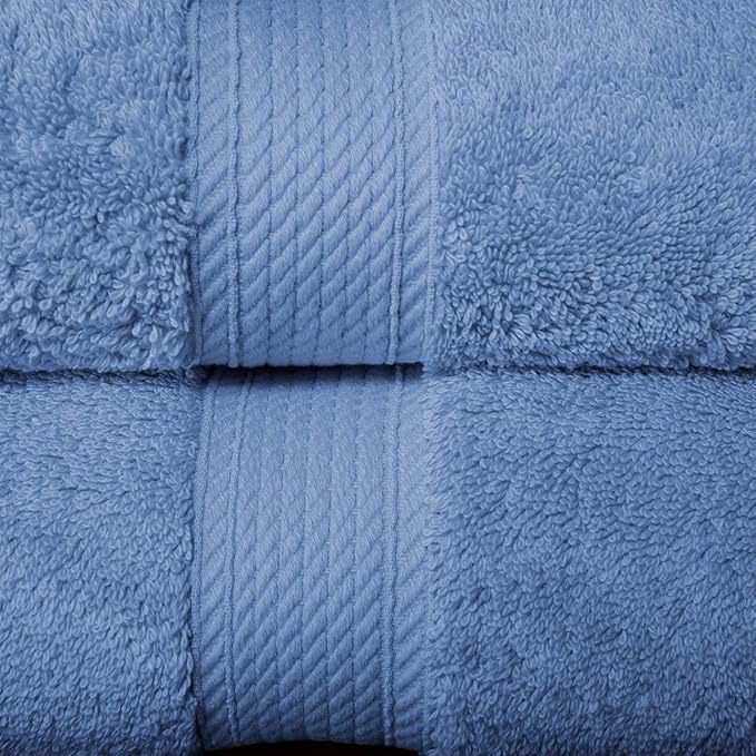 SUPERIOR Egyptian Cotton Pile 10 Piece Towel Set, Includes 2 Bath, 4 Hand