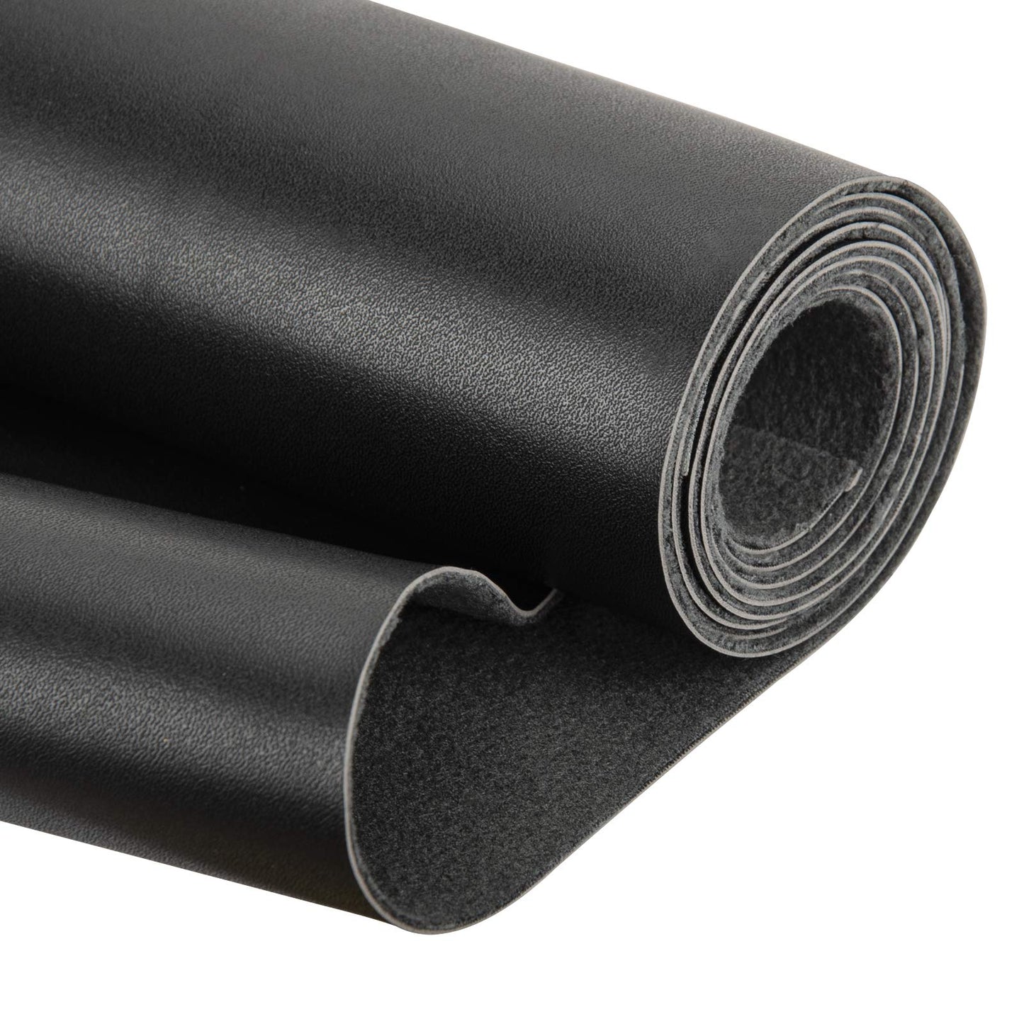 PU Fabric Material 1 Yard 54" x 36" Faux Synthetic Leather Sheets 1.2mm Thick Perfect for Upholstery, DIY Crafts, Hat Making, Hair Crafts Making, Sewing (Black)
