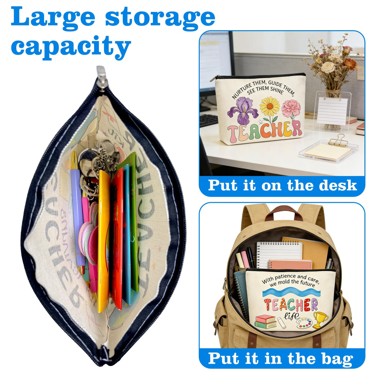 Asekonc 20Pcs Teacher Appreciation Gifts Bulk, Gifts for Women with Teacher Survival Kit, Back to School Teacher Christmas Valentines Gifts for Appreciation