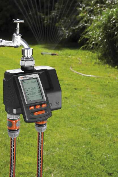 Gardena Irrigation Computer Multicontrol Duo: Automatic Irrigation Control, Weekdays programmable, 22x17.2x17.8 cm