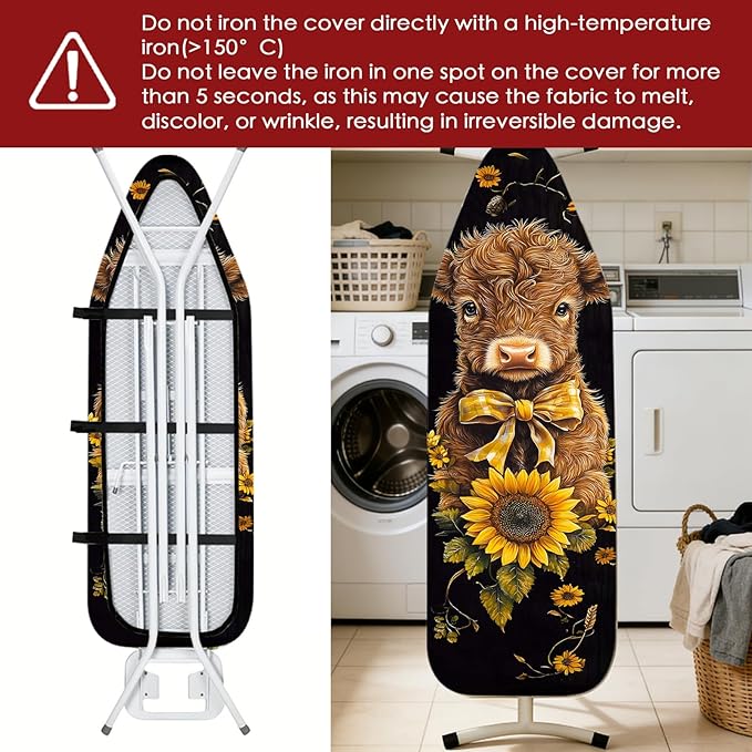 Nuxovilar Ironing Board Cover Needle Cotton 15x54 Inches | Ironing Board Cover
