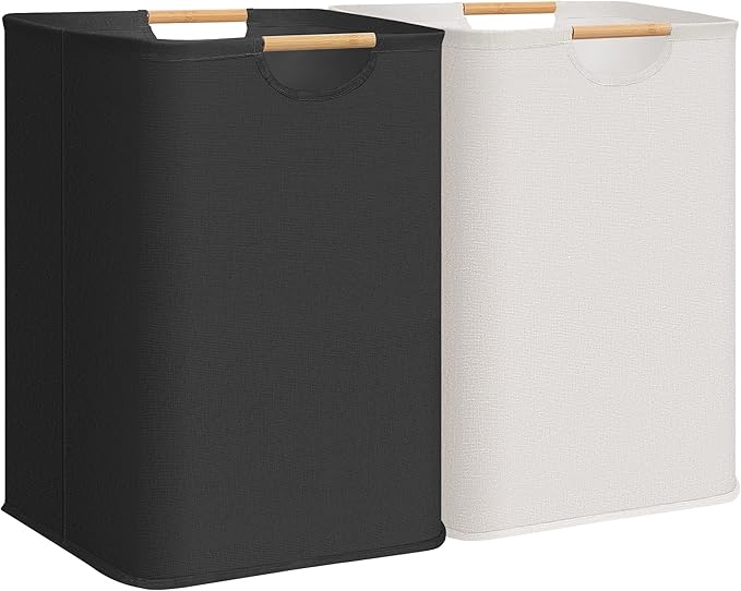 STORAGE MANIAC 2-Pack Large Laundry Hamper, 100L Collapsible Laundry Basket