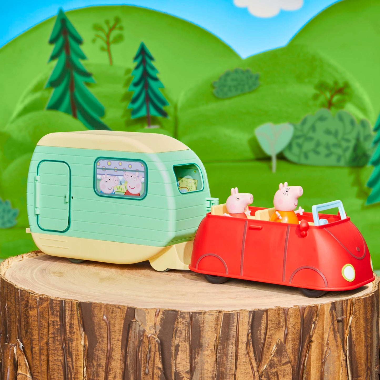Peppa Pig Peppa's Caravan Playset, Pink