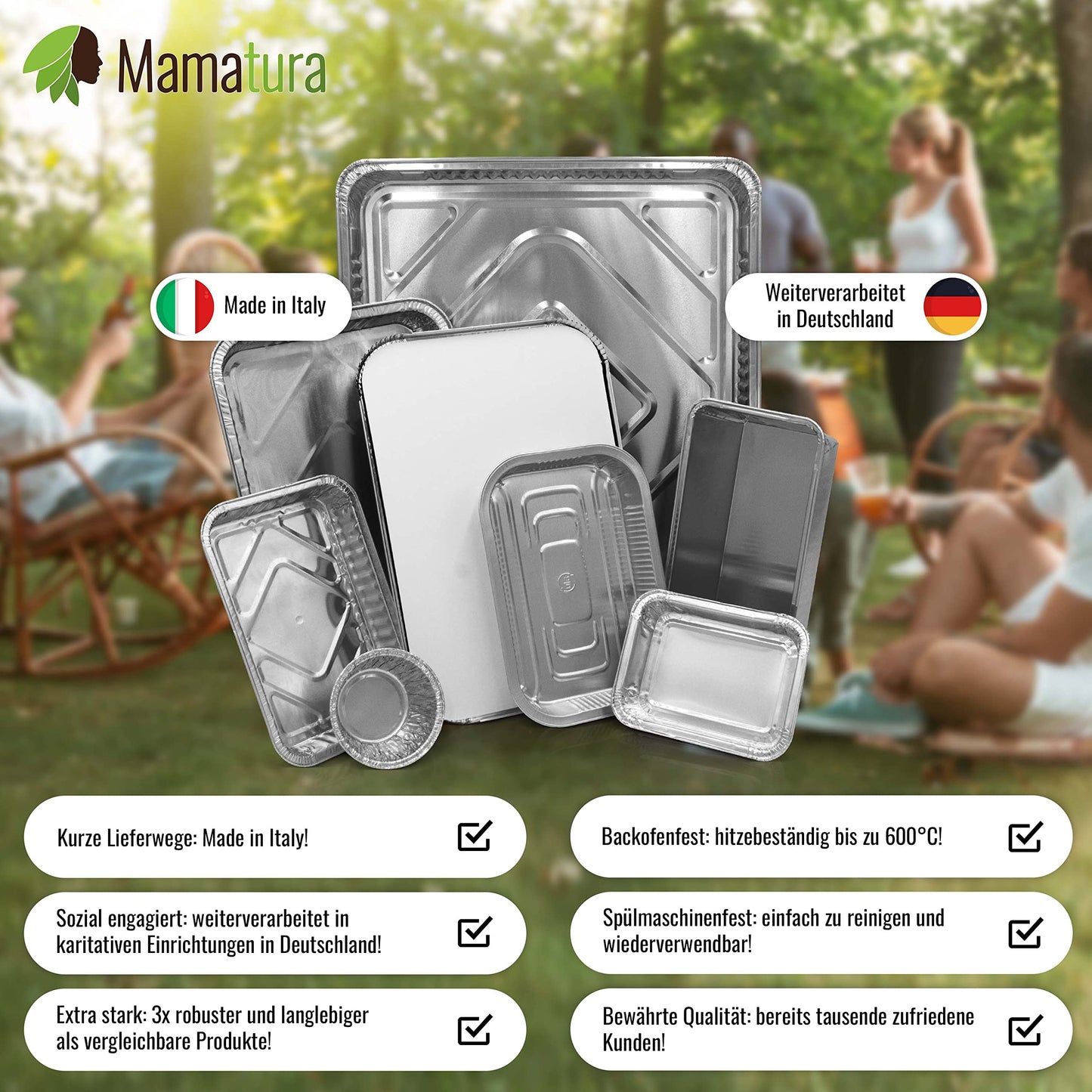Aluminium tray for barbecue grill | drip pan | perfectly fitting for your Weber BBQ | 25 high quality trays
