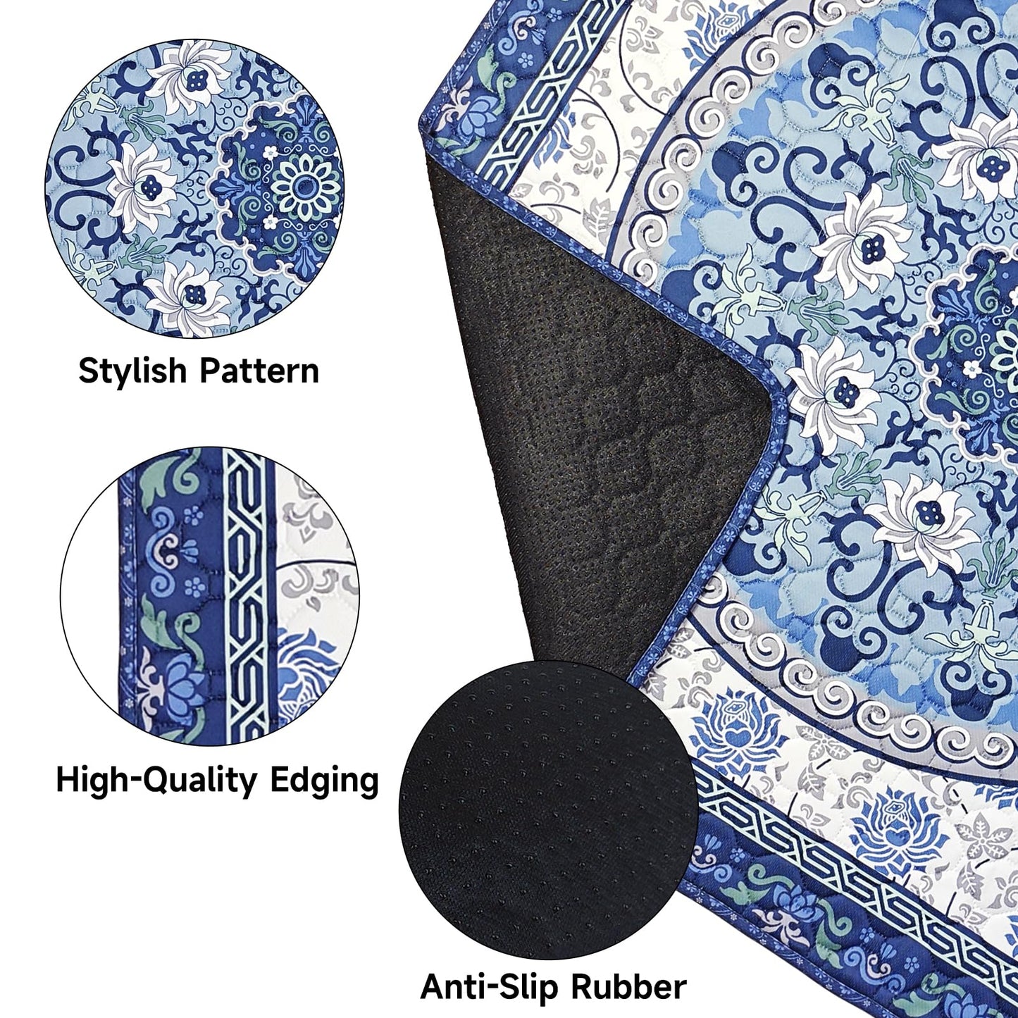 YOSEPATI Washable Pee Pads for Dogs 2 Pack,104x92cm Waterproof Non-Slip Reusable Puppy Pad with Fast Absorbent,Leakproof Whelping Pads for Pet Housebreaking