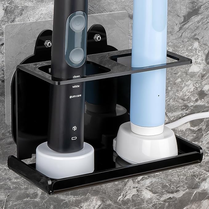 2Pack Electric Toothbrush Holder Wall Mounted, Electric Toothbrush Cord