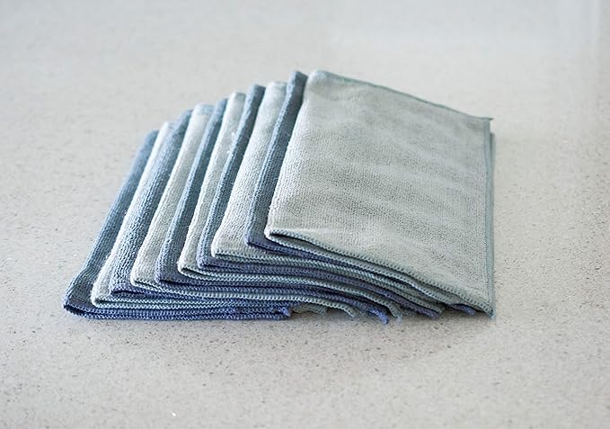 Microfiber Cleaning Cloths, Attract Dust Like a Magnet, Use Wet or Dry