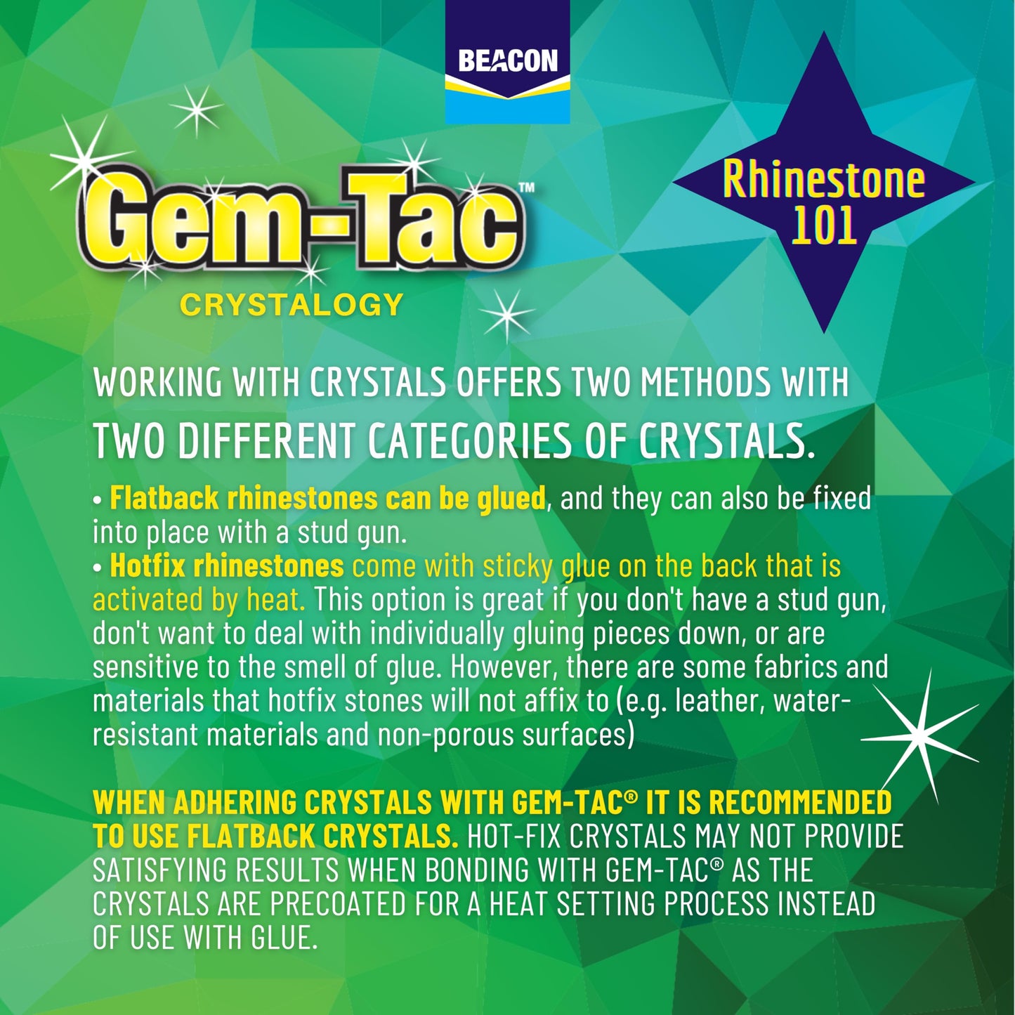 Beacon Gem-Tac 118ml Medium Bottle - Clear Adhesive for Fabric, Rhinestones, Glass, and More - Ideal glue for Embellishing Shoes, Gowns, Phones, and Accessories.