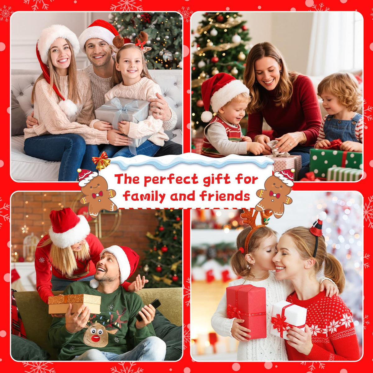 Christmas Snow Globe, Christmas Decorations Indoor, Glittering Santa Snow Scene with Music and 6H Timer, USB Lined/Battery Operated, Christmas Lantern for Holiday Decorations, Tabletop Decor for Home