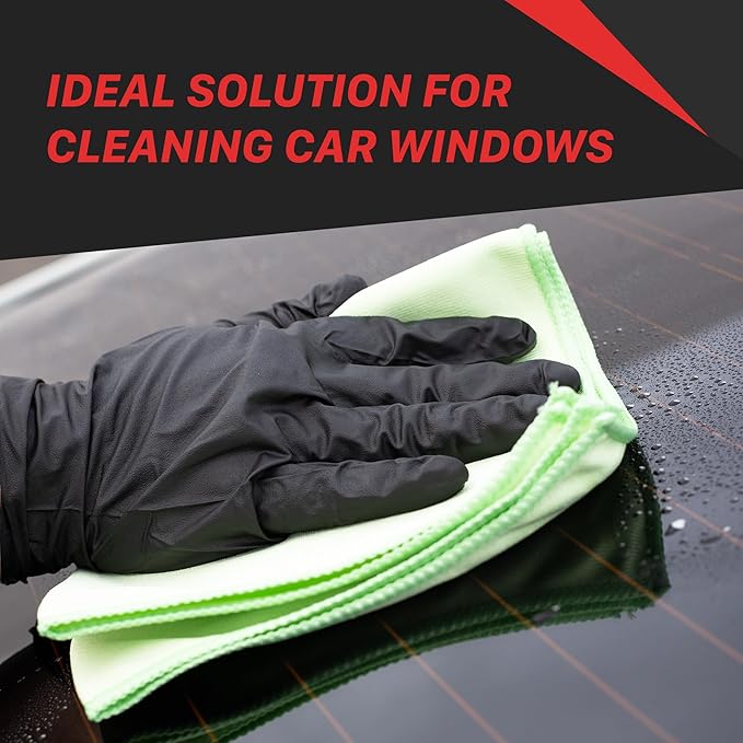 Maxshine 16” x 16” Universal Glass Cleaning Microfiber Towels, High-Clarity