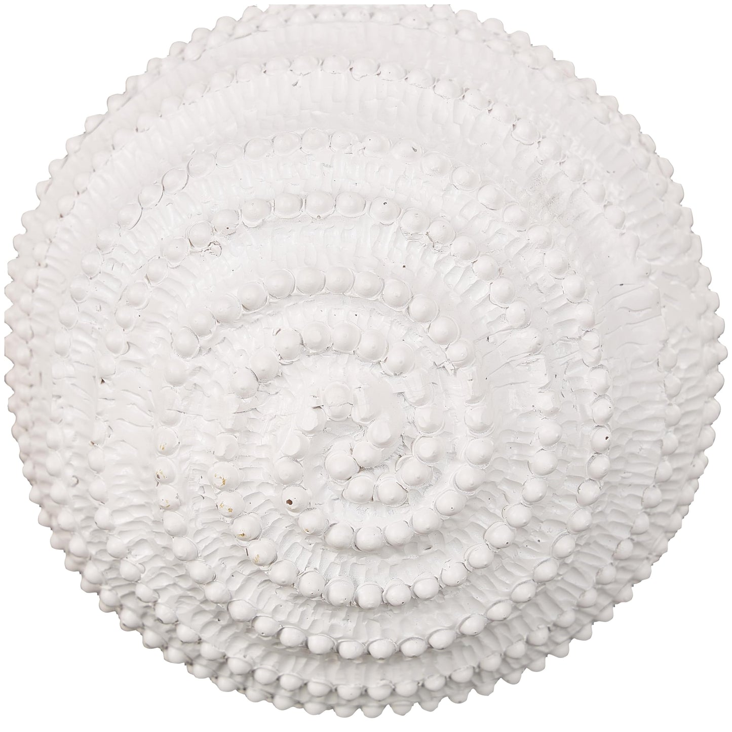 Deco 79 Resin Coral Decorative Sculpture Textured Home Decor Statues with Dimensional Ball Details, Set of 2 Accent Figurines 6", 5" H, Cream