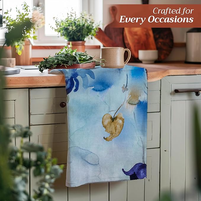 Maison d' Hermine Kitchen Towels Set of 3 100% Cotton 27.50" x 20" Reusable