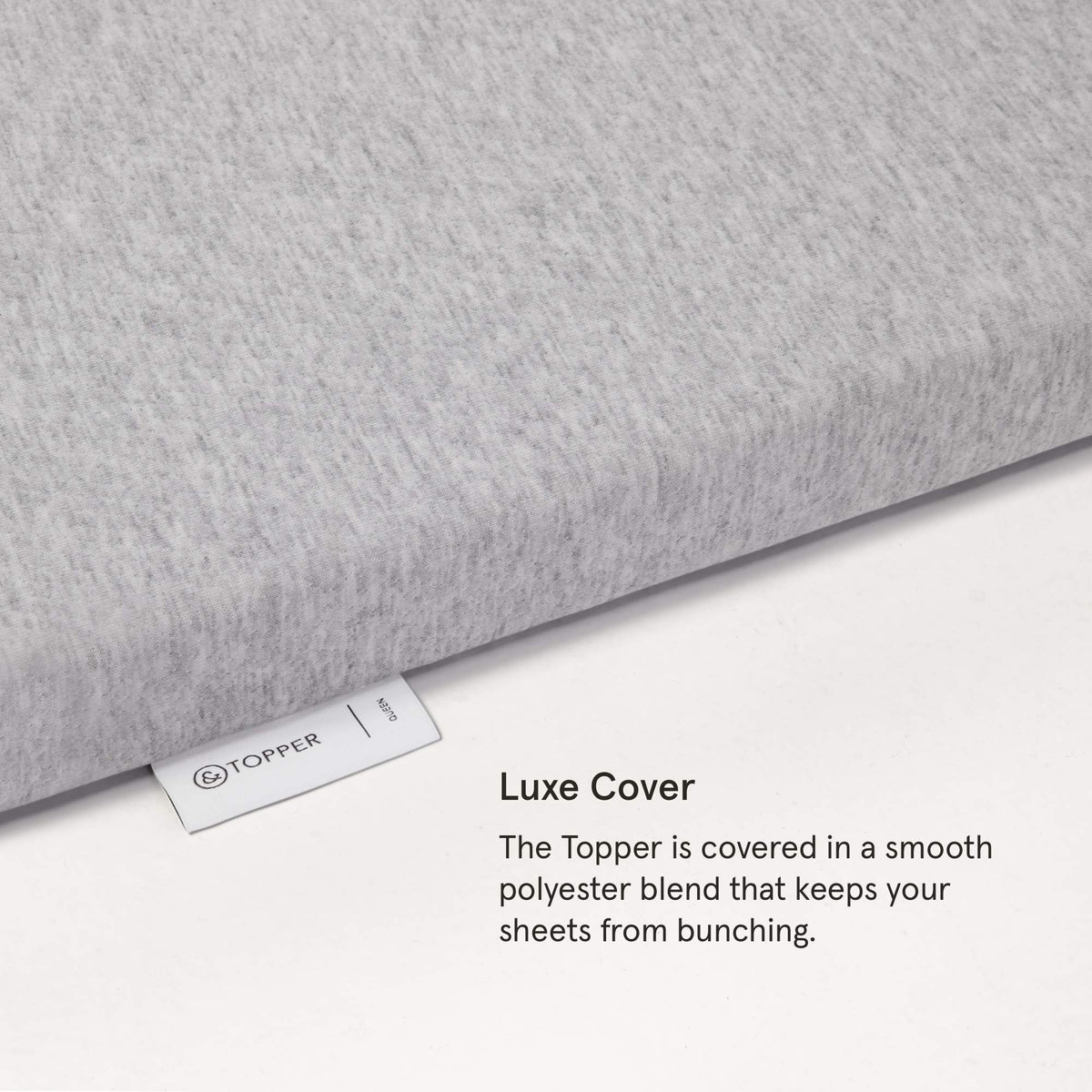 Tuft & Needle Mattress Topper, Full Size, 2 inches of our Breathable, Supportive Adaptive Foam, Luxe Gray Cover, CertiPUR-US and Greenguard Gold Certified