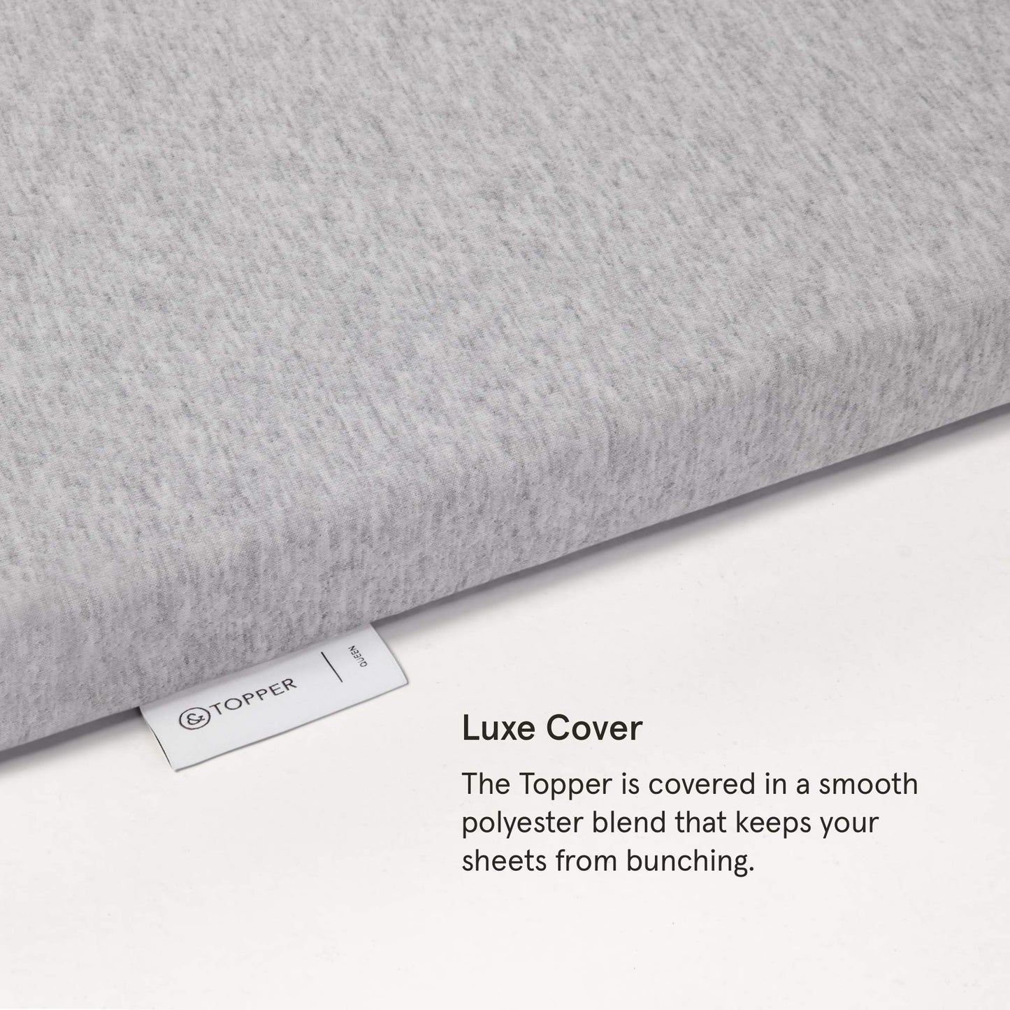 Tuft & Needle Mattress Topper, King Size, 2 inches of our Breathable, Supportive Adaptive Foam, Luxe Gray Cover, CertiPUR-US and Greenguard Gold Certified