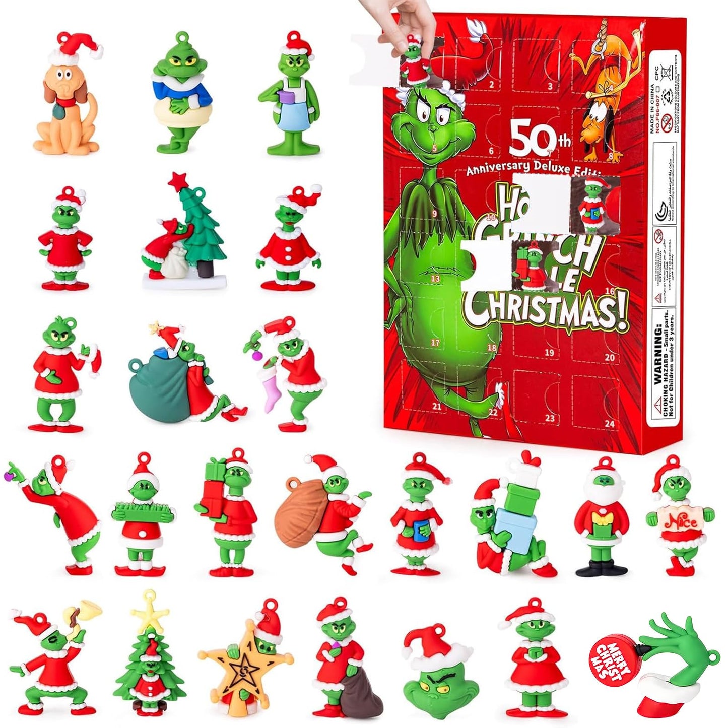 Christmas Advent Calendar 2025, 24 Day Countdown Calendar with 24 Pcs Doll Collectible for Kids Adult Teens