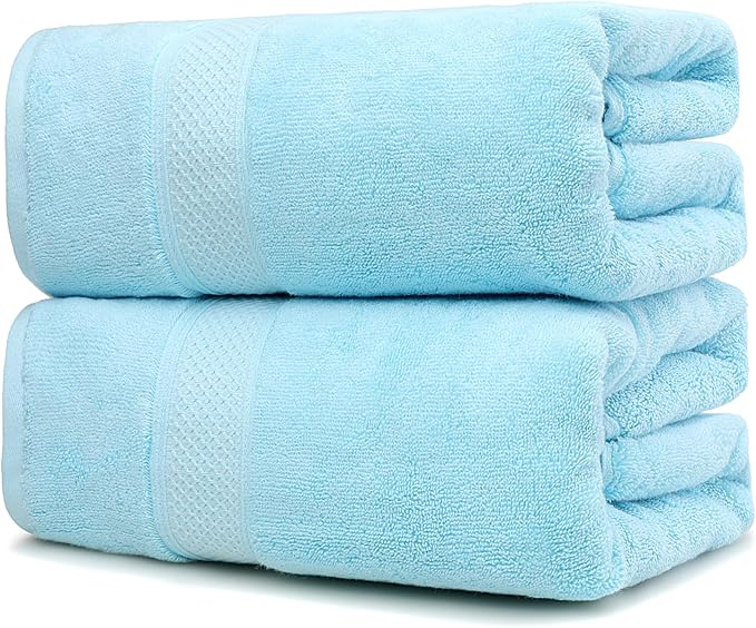 Fluffy Cotton Bath Towels Set650GSM, 2-Piece Set, Thickened and Enlarged