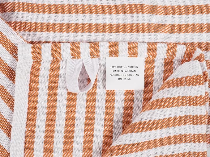 KAF Home Premium Kitchen Towels, Large 100% Cotton, Flat & Terry Absorbent Dish