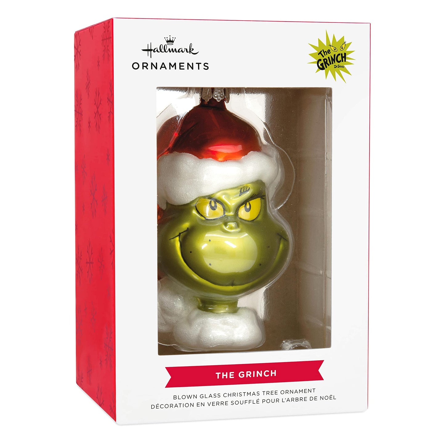 Hallmark Dr. Seuss's How The Grinch Stole Christmas! Grinch Christmas Ornament, Blown Glass