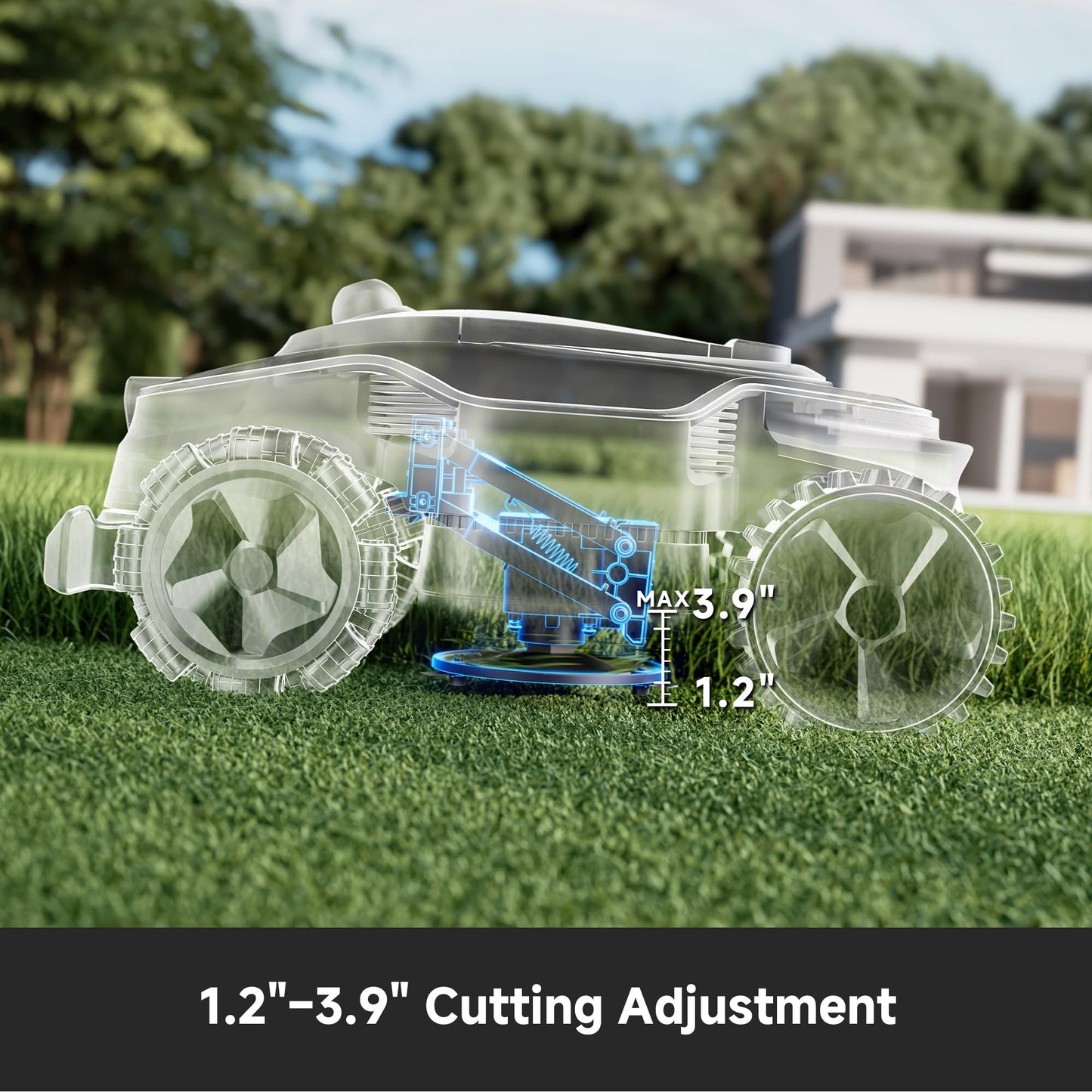 (Latest Upgrade) DREAME A3 AWD 1000 Robot Lawn Mower, 360° 3D LiDAR & AI Dual Vision Smart Robotic Mower for 0.25 Acre, 80% Slopes & 45min Fast Charge for Homeowners with Large/Steep Lawns