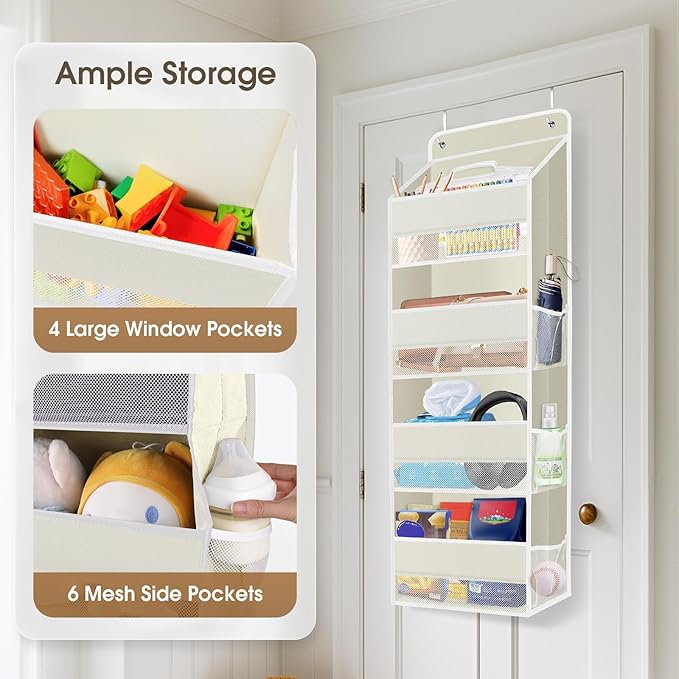 1 Pack Over The Door Organizer, Hanging Storage Organizer
