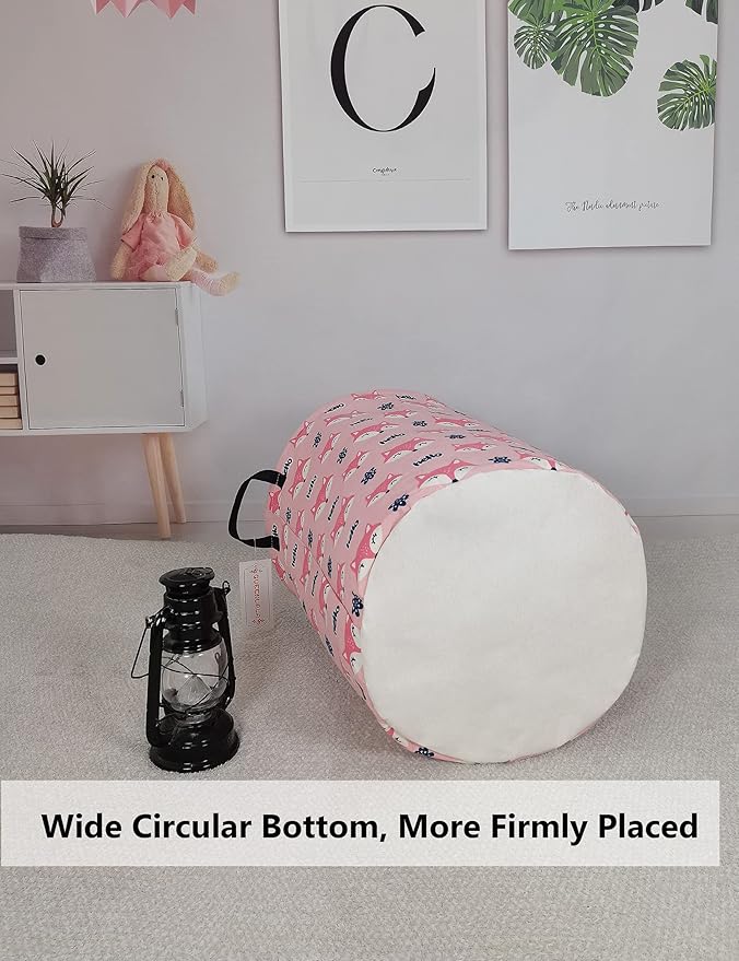 QUEENLALA Large Storage Basket, Laundry Hamper/Bathroom/Home Decor/Collapsible